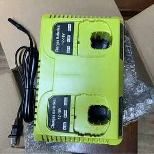 Dual Battery Ryobi replacement  Charger - Neon Lime GreenNew in box.